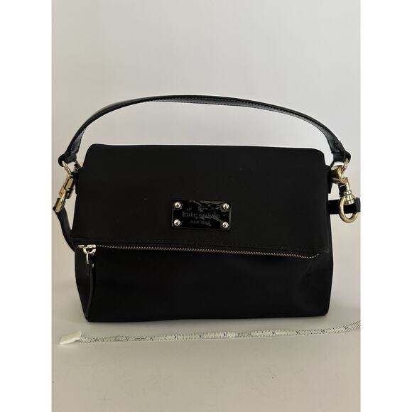 Kate Spade New York Highland Place Mini Maria Crossbody Nylon Black Handle Purse - Picture 7 of 10